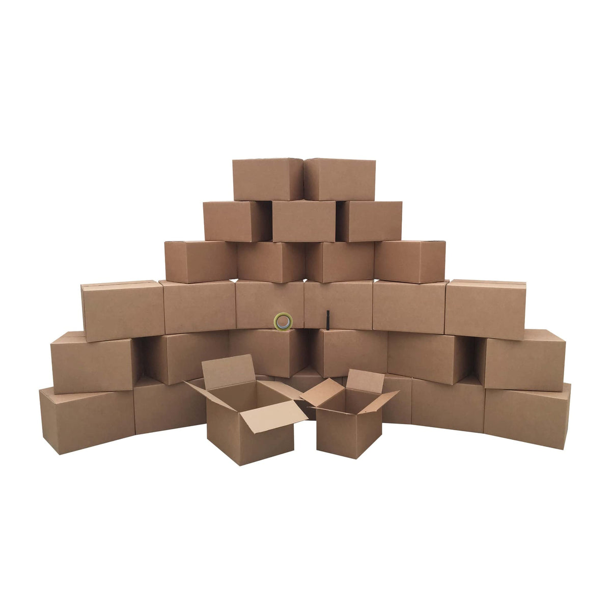 UBMOVE Moving Boxes 2 Room Economy Moving Kit 30 Boxes, Bubble Roll, & Packing Tape