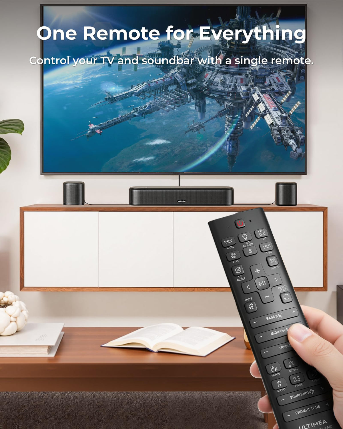 ULTIMEA 7.1ch Surround Sound System for TV with Dolby Atmos, Aura A60 Pro