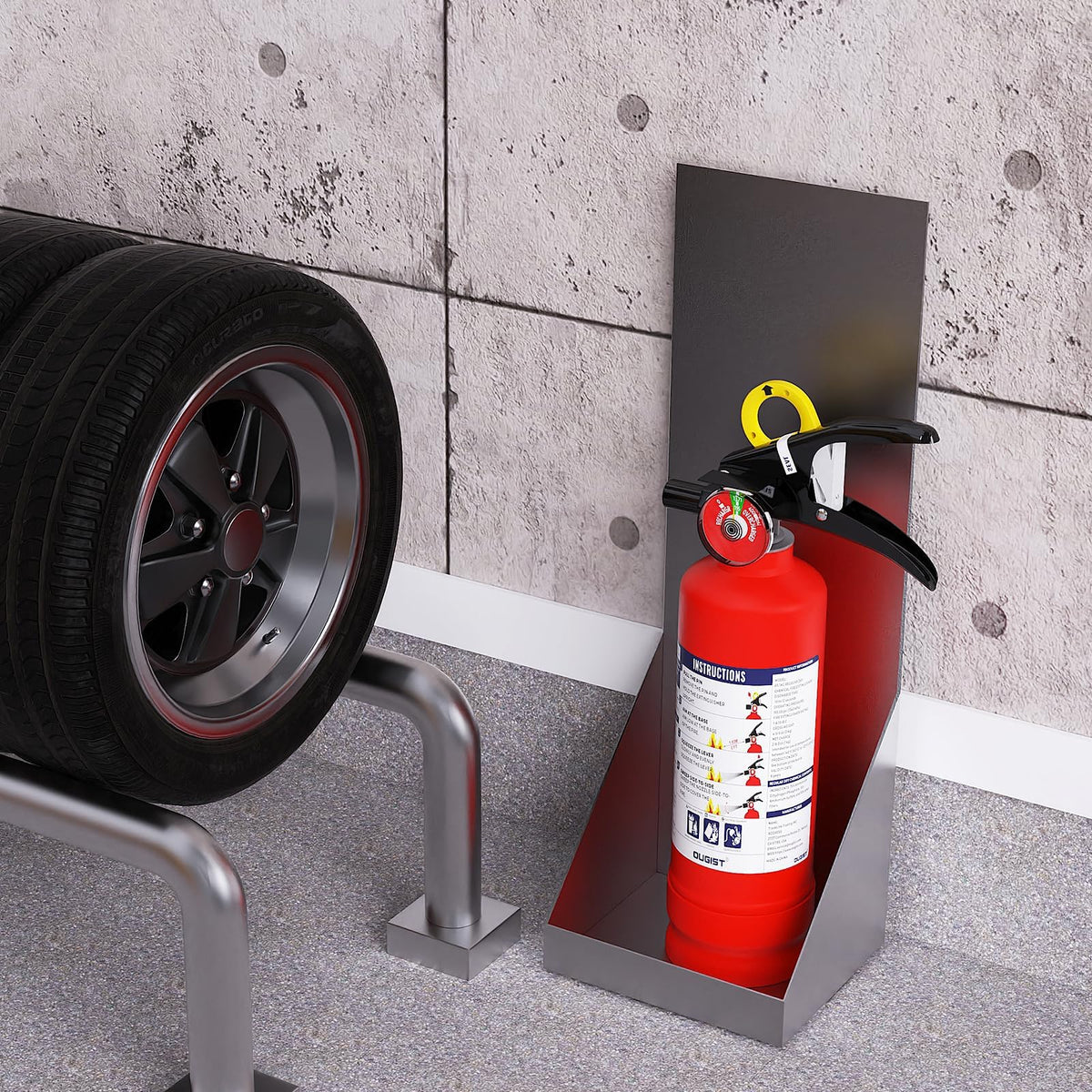 Ougist Signature ABC Fire Extinguisher for Home, 2.5 lb, 1 Pack